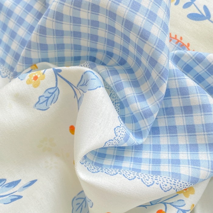 91家纺网 家纺一手货源 找家纺 红日子纺织品 2025新款12868全棉印花系列四件套 花宠乐章