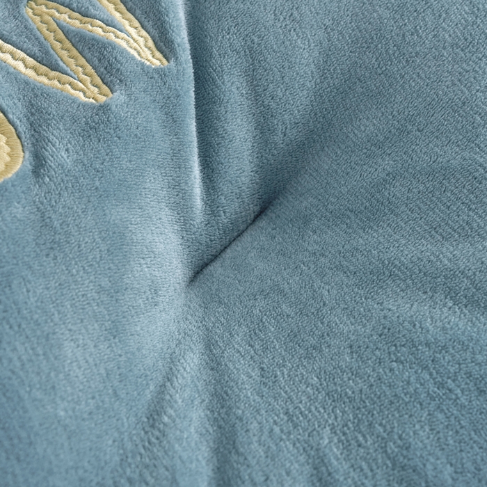 91家纺网 家纺一手货源 找家纺 米米儿家纺 2025新款牛奶绒刺绣冬被跨境被子外贸冬季被芯被子被芯 蓝-卡其色