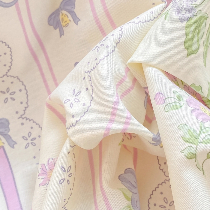 91家纺网 家纺一手货源 找家纺 红日子纺织品 2025新款12868全棉印花系列四件套 罗拉萌兔