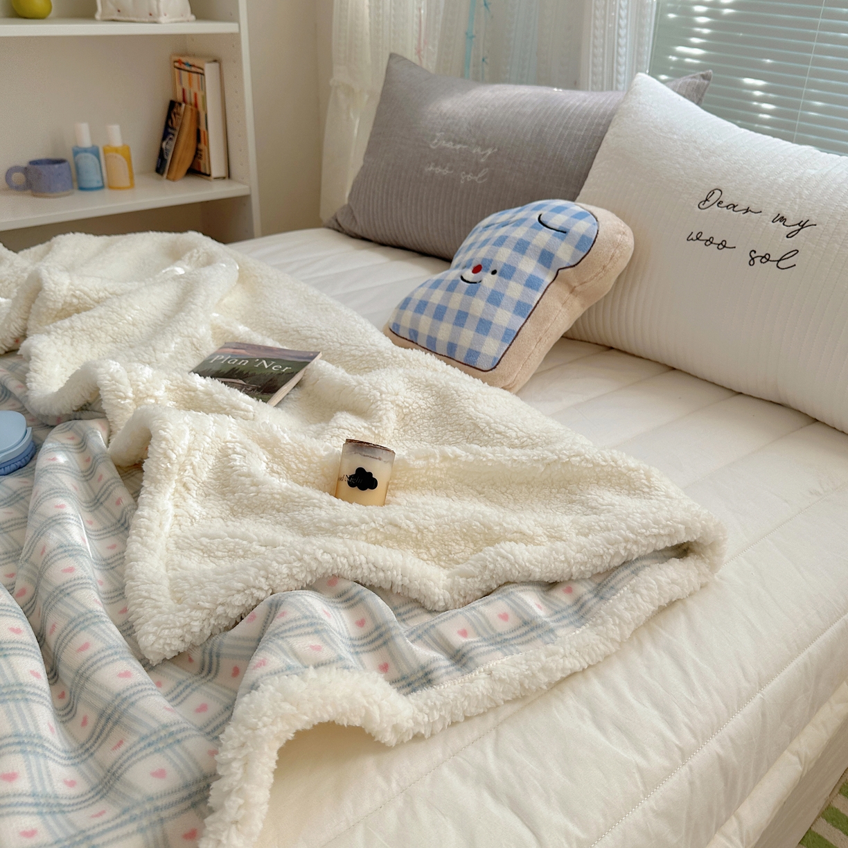 91家纺网 家纺一手货源 找家纺 （总）萝莉家纺 2025新款小清新多功能牛奶绒羊羔绒毛毯毯子午睡毯