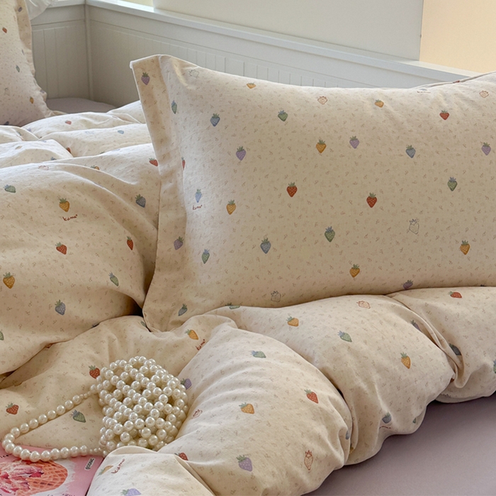 91家纺网 家纺一手货源 找家纺 （总）萝莉家纺 2025新款全棉小清新高品质数码印花磨毛四件套