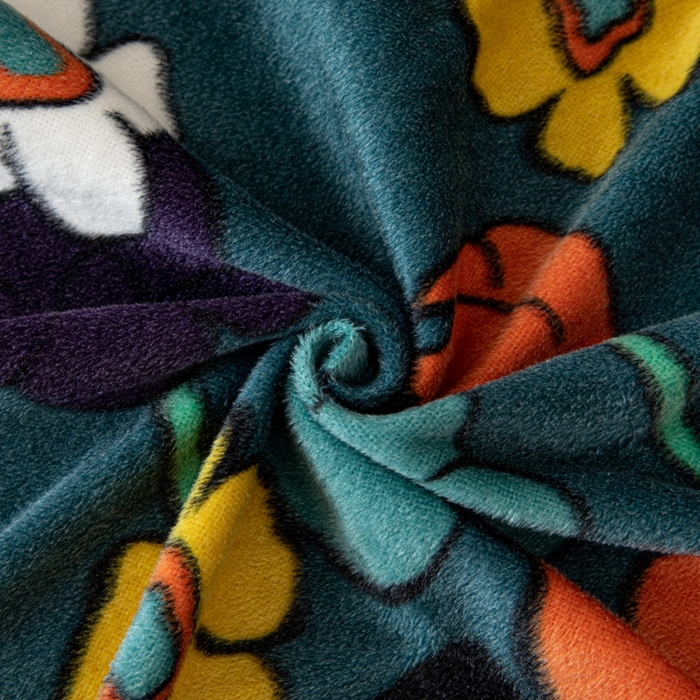 91家纺网 家纺一手货源 找家纺 沐沐家纺 2026新款毛绒印花床头罩 春暖花开