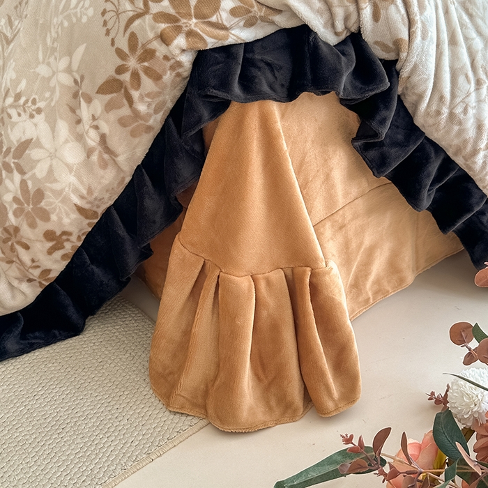 91家纺网 家纺一手货源 找家纺 亿品2025新款直播爆款韩版赫本风高克重牛奶绒四件套床裙款 8.5斤（有买家秀加v） 扶苏