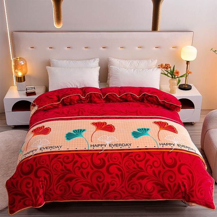 91家纺网 家纺一手货源 找家纺 （总）芯诗曼 2025直播高克重牛奶绒四件套法莱绒金貂貂狐保暖单被套