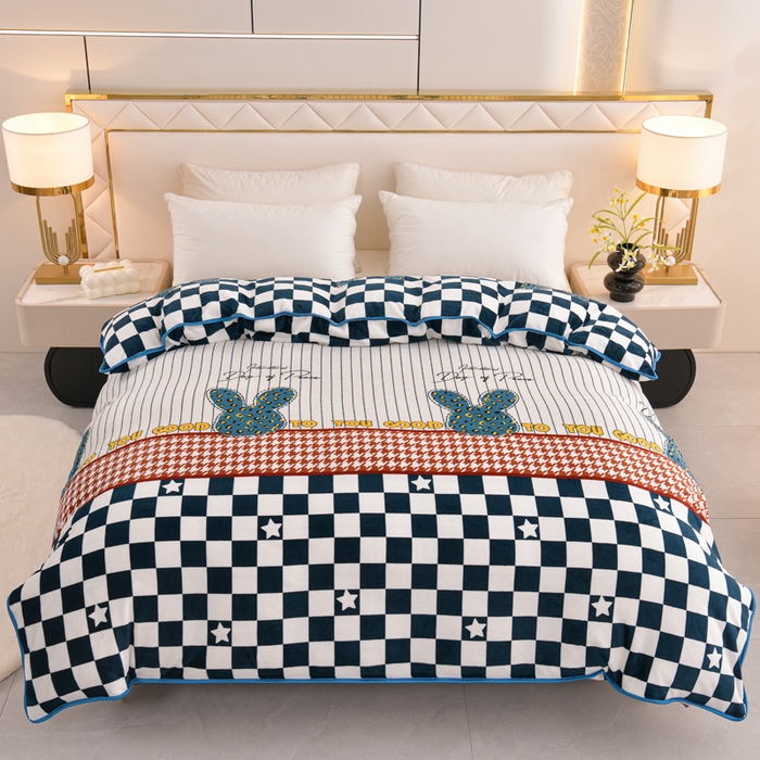 91家纺网 家纺一手货源 找家纺 （总）芯诗曼 2025直播高克重牛奶绒四件套法莱绒金貂貂狐保暖单被套