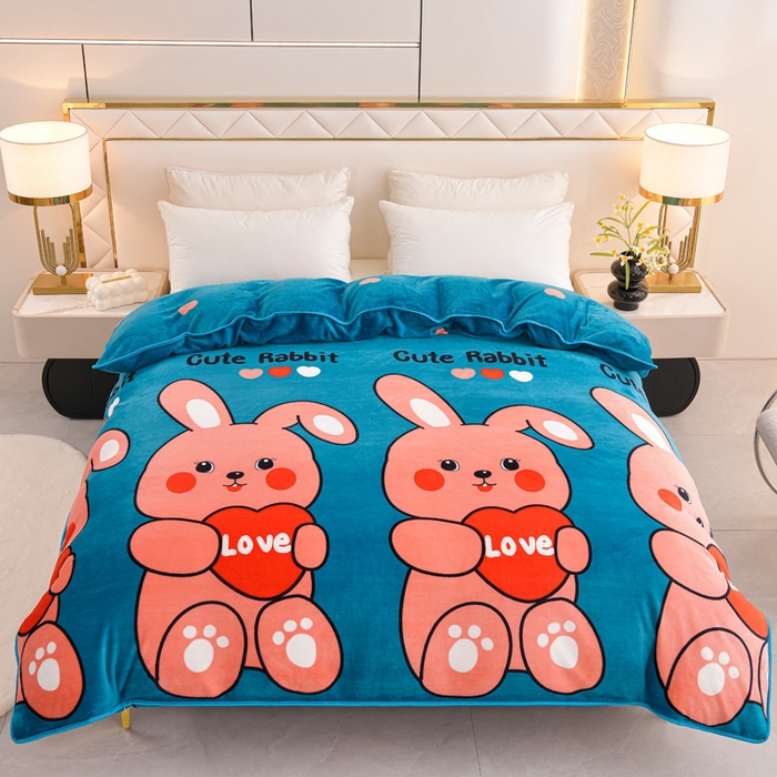 91家纺网 家纺一手货源 找家纺 （总）芯诗曼 2025直播高克重牛奶绒四件套法莱绒金貂貂狐保暖单被套