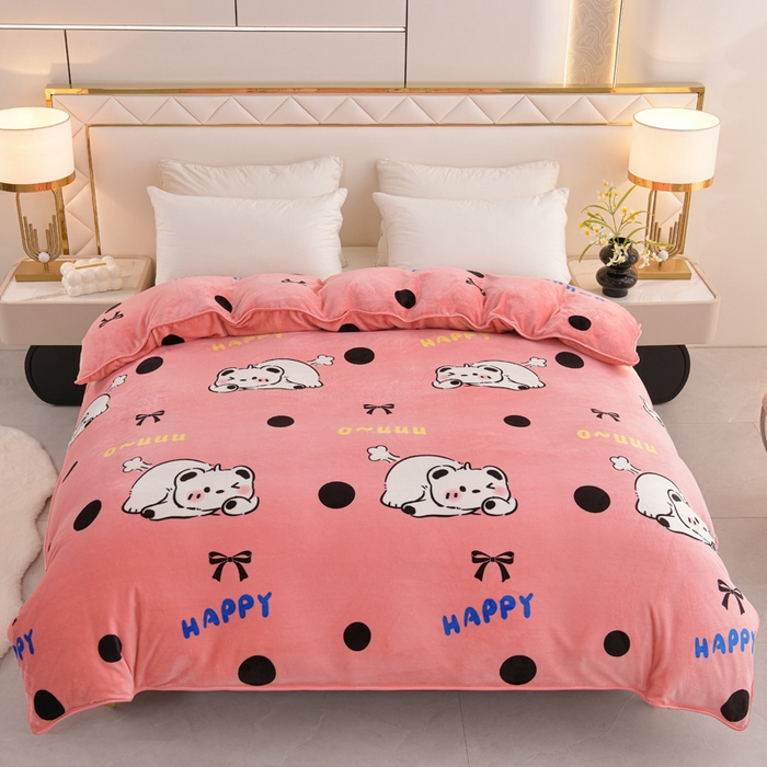 91家纺网 家纺一手货源 找家纺 （总）芯诗曼 2025直播高克重牛奶绒四件套法莱绒金貂貂狐保暖单被套