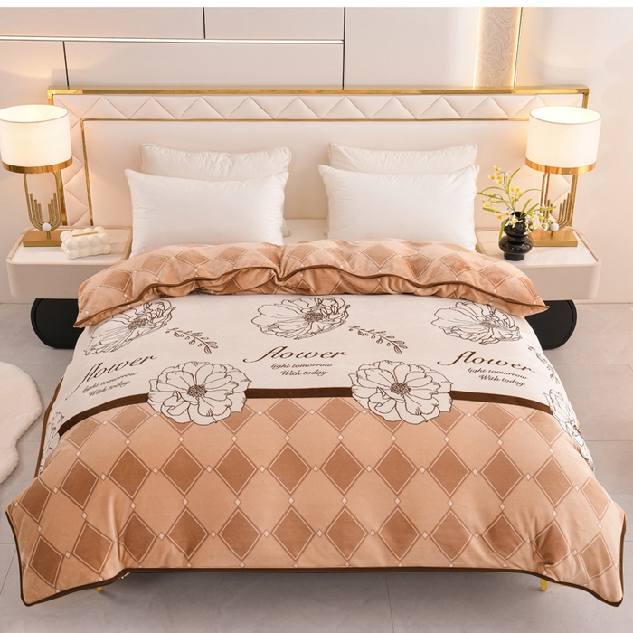 91家纺网 家纺一手货源 找家纺 （总）芯诗曼 2025直播高克重牛奶绒四件套法莱绒金貂貂狐保暖单被套