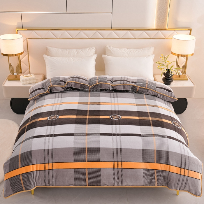 91家纺网 家纺一手货源 找家纺 （总）芯诗曼 2025直播高克重牛奶绒四件套法莱绒金貂貂狐保暖单被套