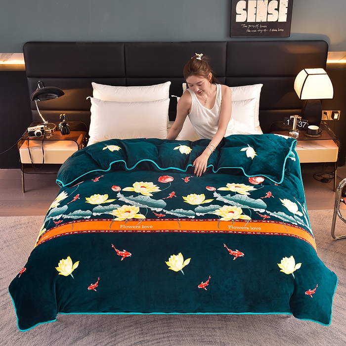 91家纺网 家纺一手货源 找家纺 （总）芯诗曼 2025直播高克重牛奶绒四件套法莱绒金貂貂狐保暖单被套