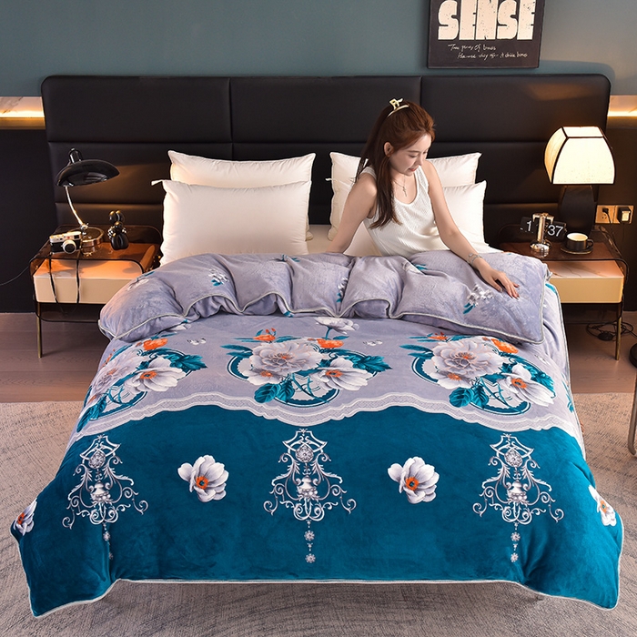 91家纺网 家纺一手货源 找家纺 （总）芯诗曼 2025直播高克重牛奶绒四件套法莱绒金貂貂狐保暖单被套