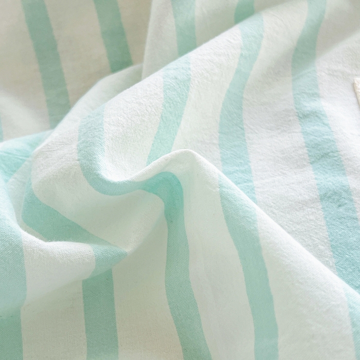 91家纺网 家纺一手货源 找家纺 沐纯家居 2025新款A类宿舍全棉纯棉色织水洗棉三件套-kimi熊系列 野原-绿