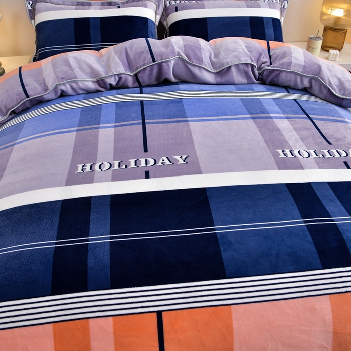 91家纺网 家纺一手货源 找家纺 芯诗曼 2025直播高克重牛奶绒四件套法莱绒金貂貂狐保暖单被套 格调生活