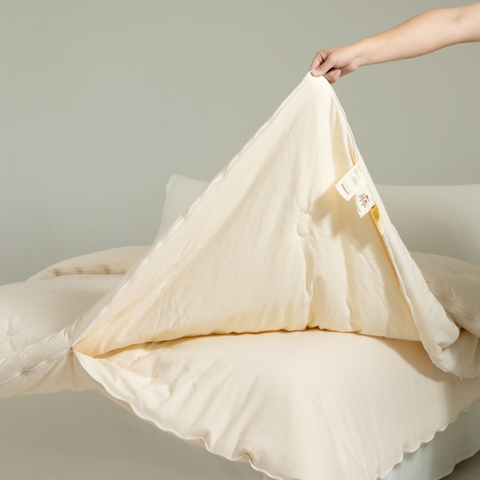 91家纺网 家纺一手货源 找家纺 （总）纪梵茜 2025新款雨露亚麻大豆被棉麻冬被李官奇正品全棉大豆子母被双胎被