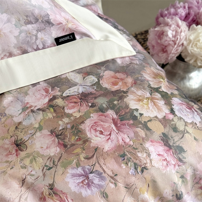 91家纺网 家纺一手货源 找家纺 （总）鹿班家居 2025秋冬款100S长绒棉数码印花系列四件套-春水微澜（标准会员-20元）