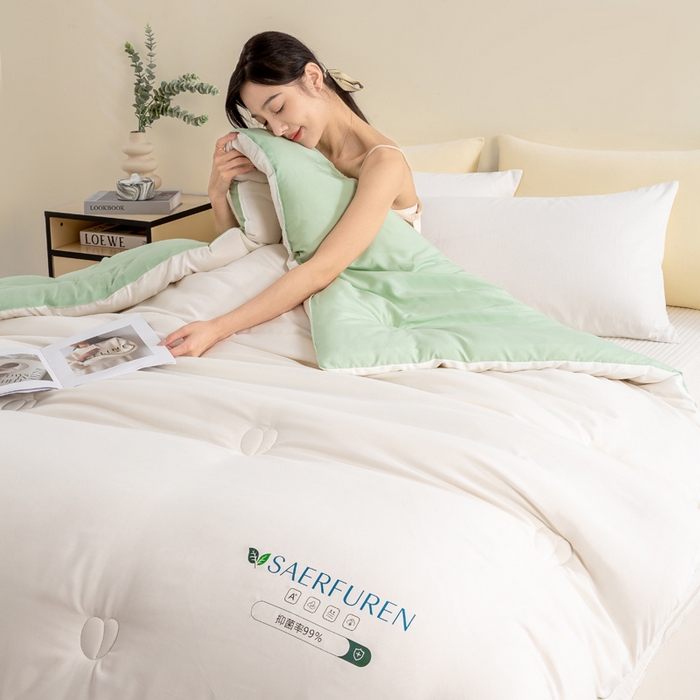 91家纺网 家纺一手货源 找家纺 （总）憨豆家纺 2025新款升级双拼原棉夏被空调被夏凉被大豆纤维被学生宿舍被子被芯春秋被直播冬被【含质检报告买家秀】