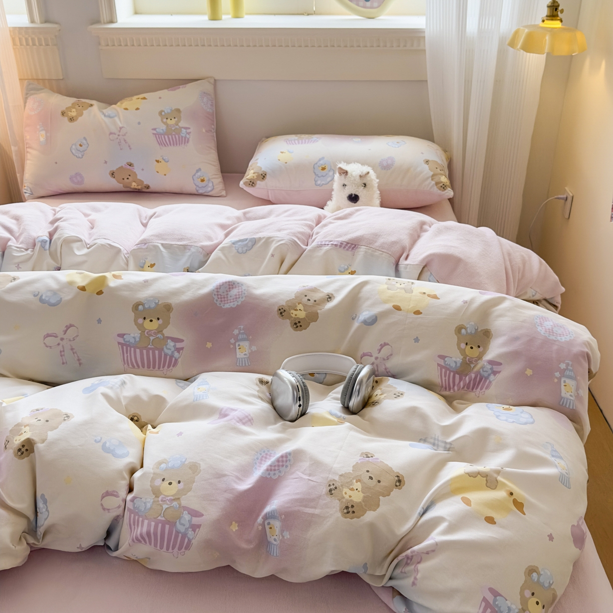 91家纺网 家纺一手货源 找家纺 （总）KA家纺 2025新款秋冬A棉B绒纯棉牛奶绒棉加绒四件套