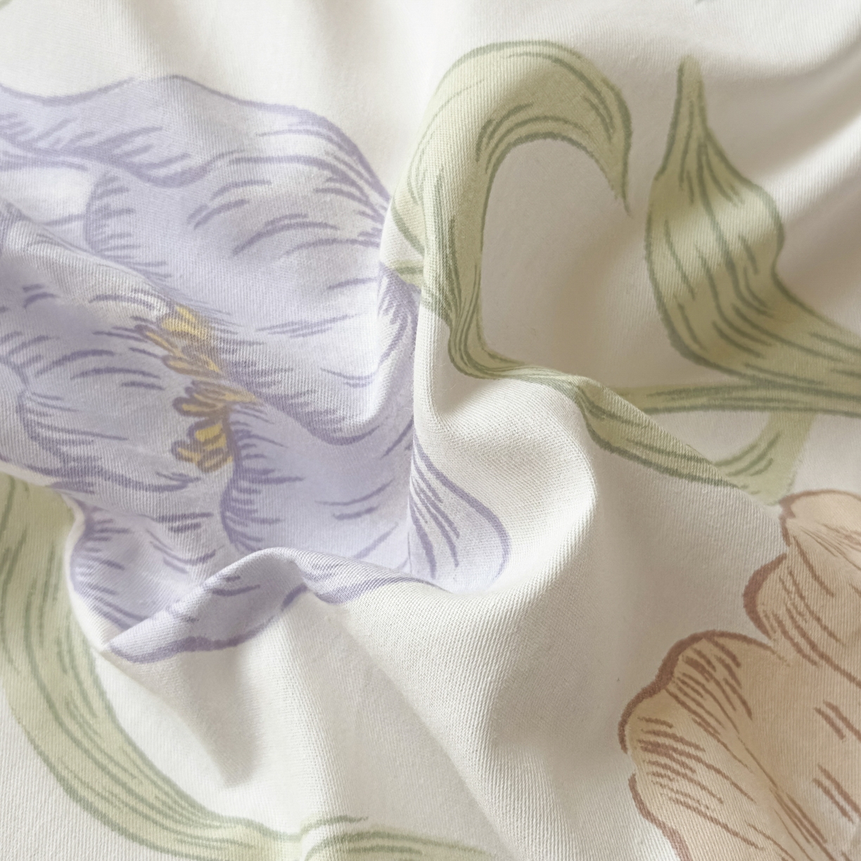 91家纺网 家纺一手货源 找家纺 KA家纺 2025新款秋冬A棉B绒纯棉牛奶绒棉加绒四件套 半亩花田