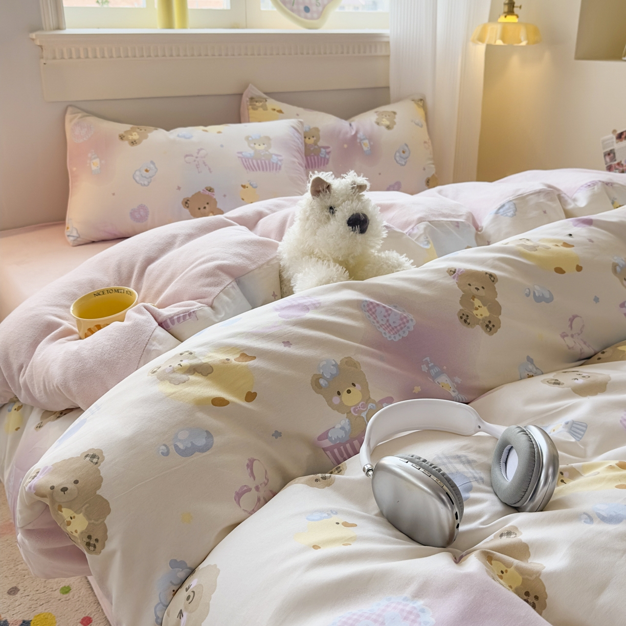 91家纺网 家纺一手货源 找家纺 （总）KA家纺 2025新款秋冬A棉B绒纯棉牛奶绒棉加绒四件套