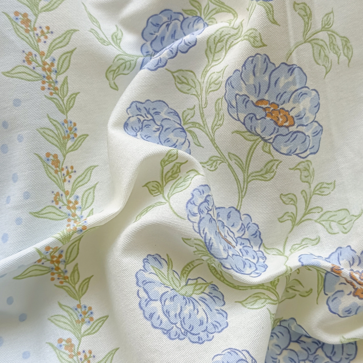 91家纺网 家纺一手货源 找家纺 KA家纺 2025新款秋冬A棉B绒纯棉牛奶绒棉加绒四件套 花涧