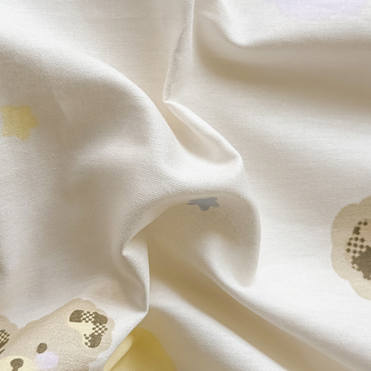 91家纺网 家纺一手货源 找家纺 KA家纺 2025新款秋冬A棉B绒纯棉牛奶绒棉加绒四件套 萌萌泡泡