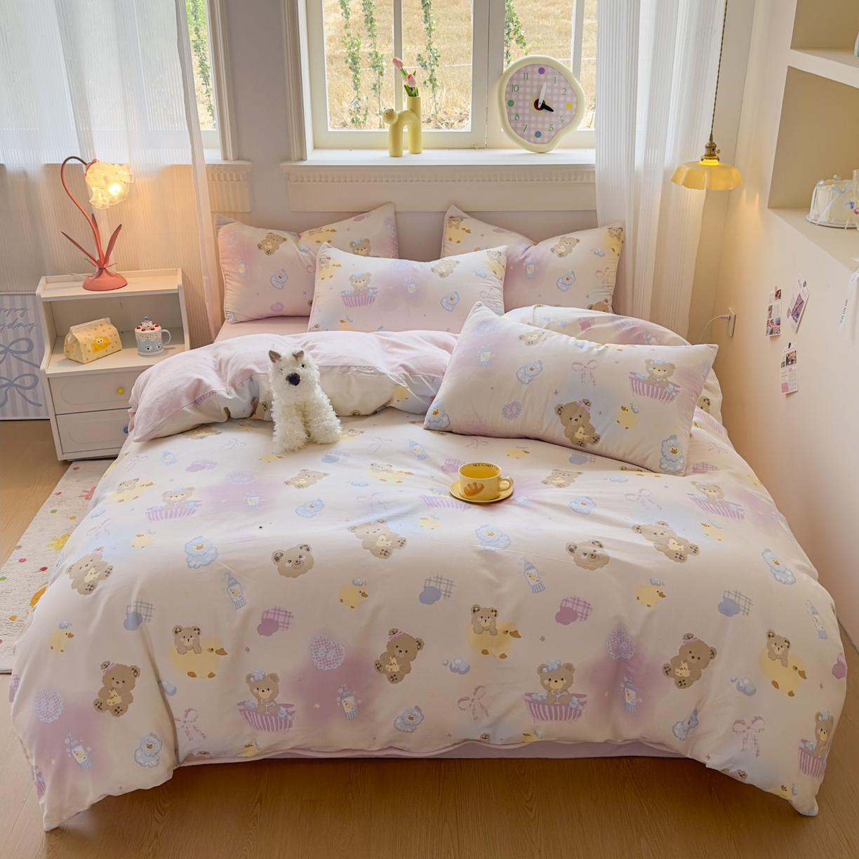 91家纺网 家纺一手货源 找家纺 （总）KA家纺 2025新款秋冬A棉B绒纯棉牛奶绒棉加绒四件套