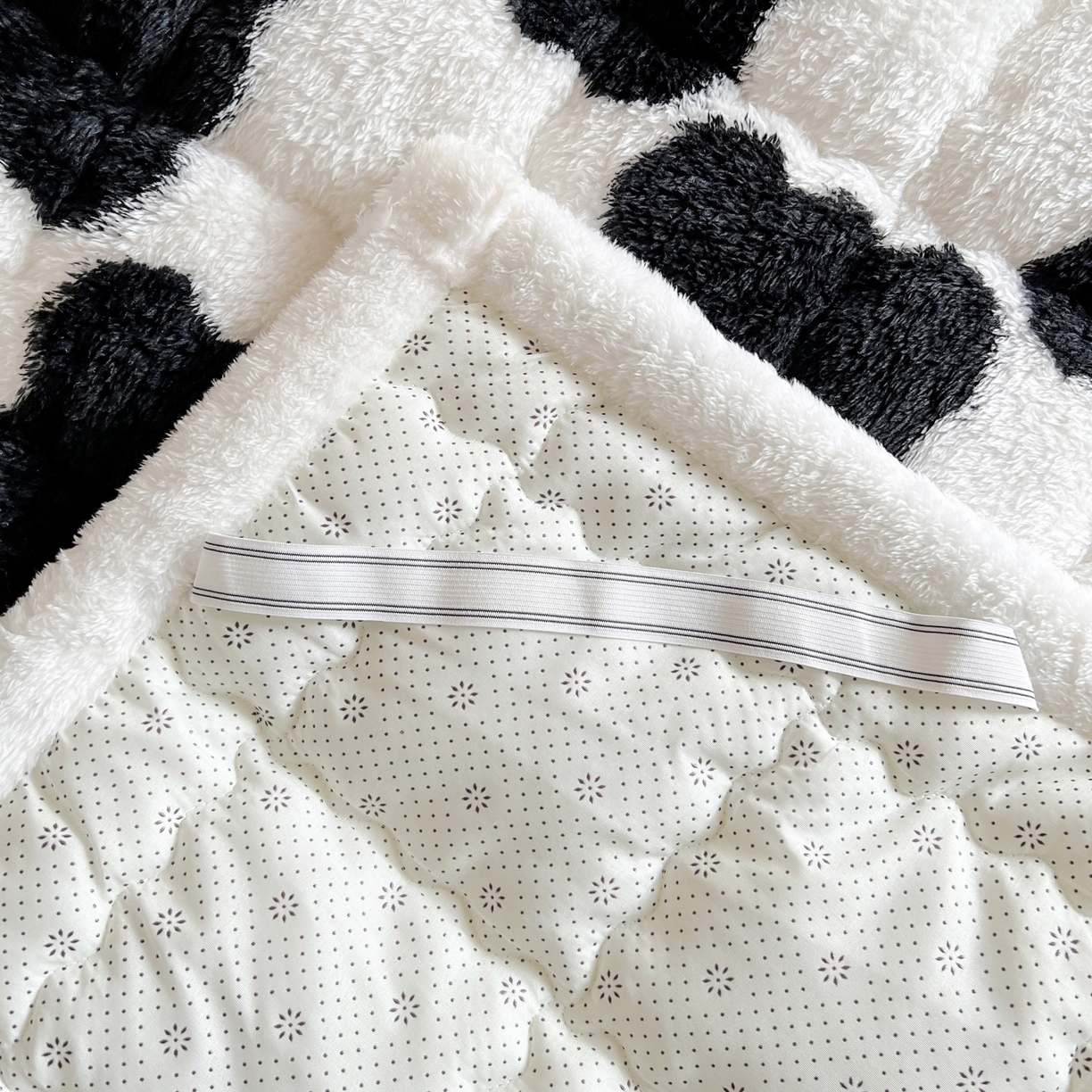 91家纺网 家纺一手货源 找家纺 眠势力 2025新款北极绒学生床垫加绒牛奶绒床褥子秋冬保暖珊瑚绒夹棉上下铺床护垫 棋盘格-幽远黑