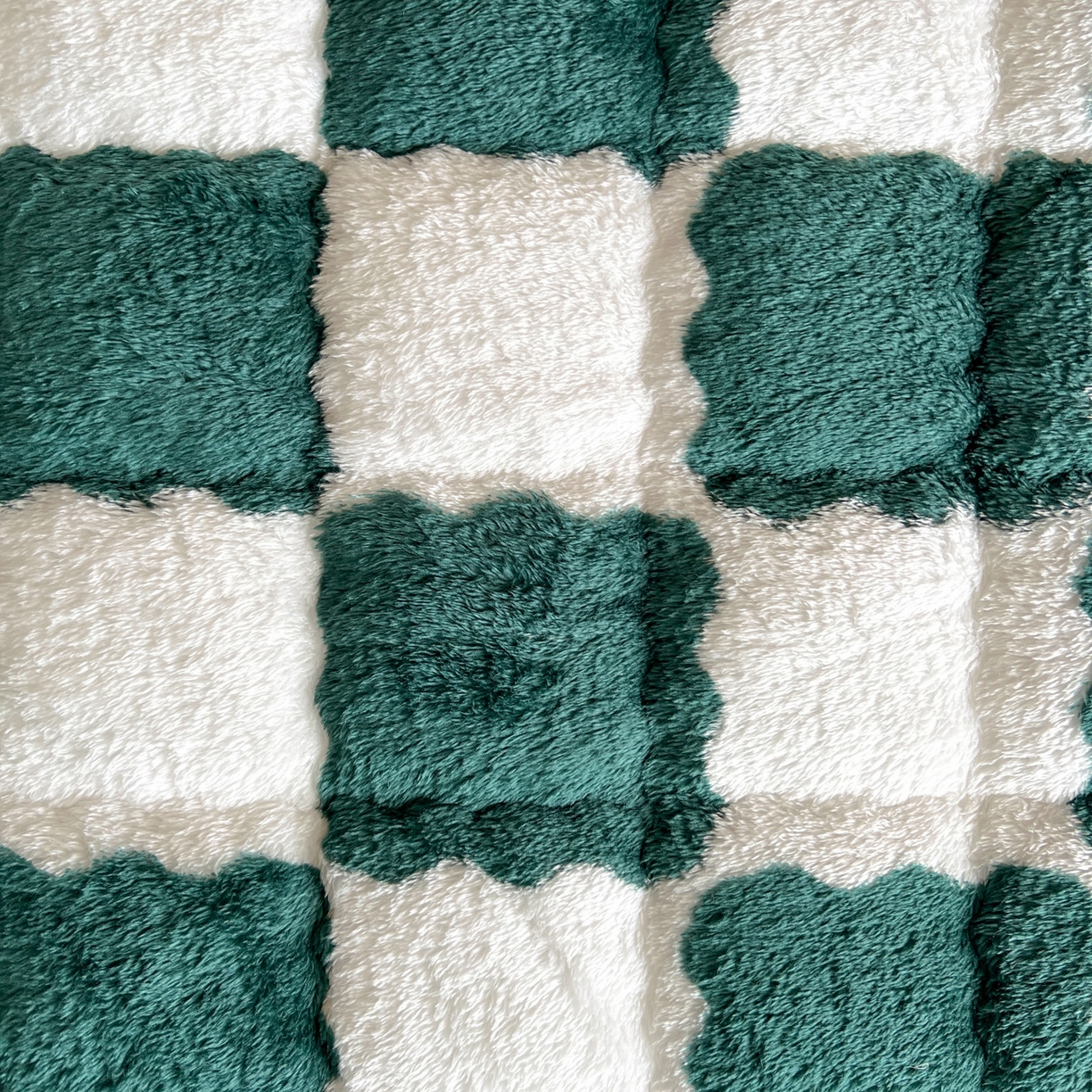 91家纺网 家纺一手货源 找家纺 眠势力 2025新款北极绒学生床垫加绒牛奶绒床褥子秋冬保暖珊瑚绒夹棉上下铺床护垫 棋盘格-青草绿