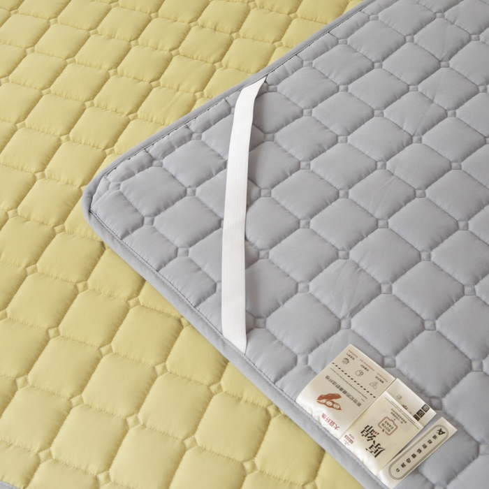 91家纺网 家纺一手货源 找家纺 拾小柒 2025新款A类原棉大豆纤维加厚床褥子床垫保护垫铺床款学生款 姜黄 学生款