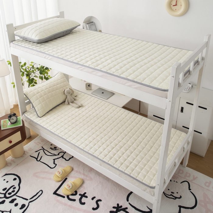 91家纺网 家纺一手货源 找家纺 （总）拾小柒 2025新款A类原棉大豆纤维加厚床褥子床垫保护垫铺床款学生款