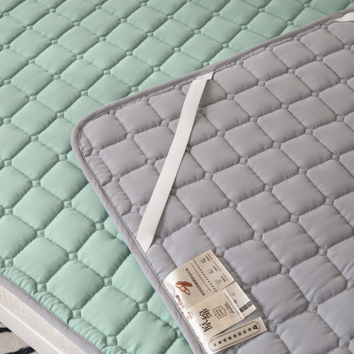 91家纺网 家纺一手货源 找家纺 拾小柒 2025新款A类原棉大豆纤维加厚床褥子床垫保护垫铺床款学生款 绿 学生款