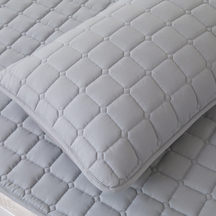 91家纺网 家纺一手货源 找家纺 拾小柒 2025新款A类原棉大豆纤维加厚床褥子床垫保护垫铺床款学生款 高级灰 学生款