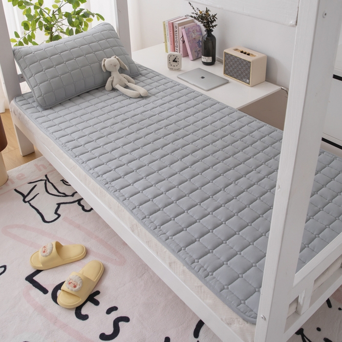 91家纺网 家纺一手货源 找家纺 拾小柒 2025新款A类原棉大豆纤维加厚床褥子床垫保护垫铺床款学生款 高级灰 学生款