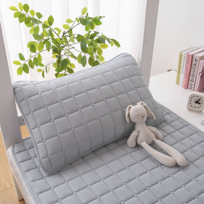 91家纺网 家纺一手货源 找家纺 拾小柒 2025新款A类原棉大豆纤维加厚床褥子床垫保护垫铺床款学生款 高级灰 学生款