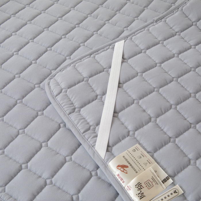 91家纺网 家纺一手货源 找家纺 拾小柒 2025新款A类原棉大豆纤维加厚床褥子床垫保护垫铺床款学生款 高级灰 学生款