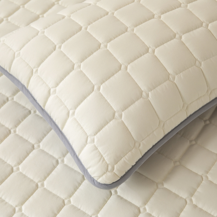 91家纺网 家纺一手货源 找家纺 拾小柒 2025新款A类原棉大豆纤维加厚床褥子床垫保护垫铺床款学生款 米白 学生款