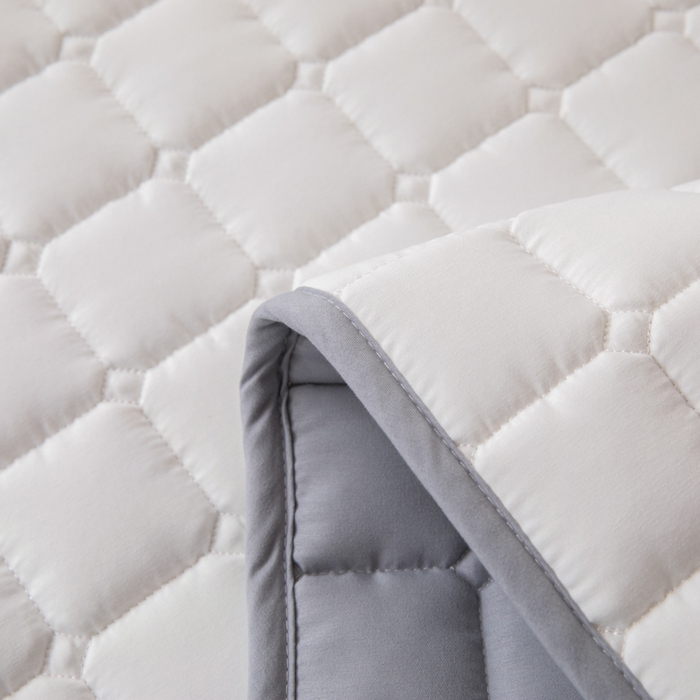 91家纺网 家纺一手货源 找家纺 拾小柒 2025新款A类原棉大豆纤维加厚床褥子床垫保护垫铺床款学生款 白 学生款