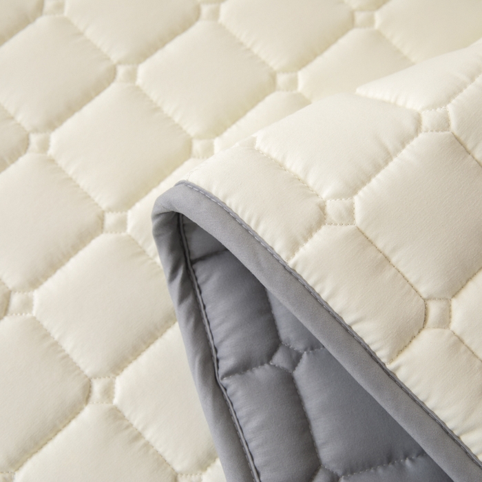 91家纺网 家纺一手货源 找家纺 拾小柒 2025新款A类原棉大豆纤维加厚床褥子床垫保护垫铺床款学生款 米白 学生款