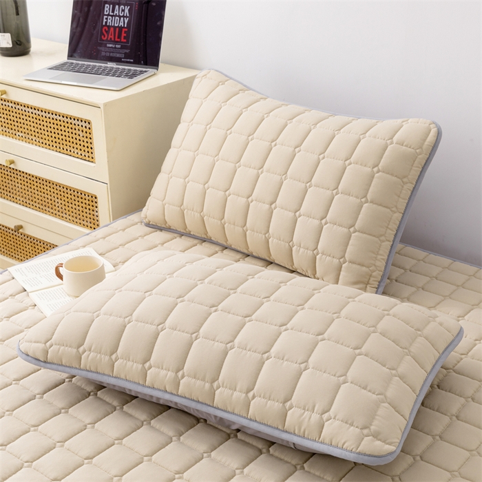 91家纺网 家纺一手货源 找家纺 拾小柒 2025新款A类原棉大豆纤维加厚床褥子床垫保护垫铺床款成人款-床护垫 咖 成人款