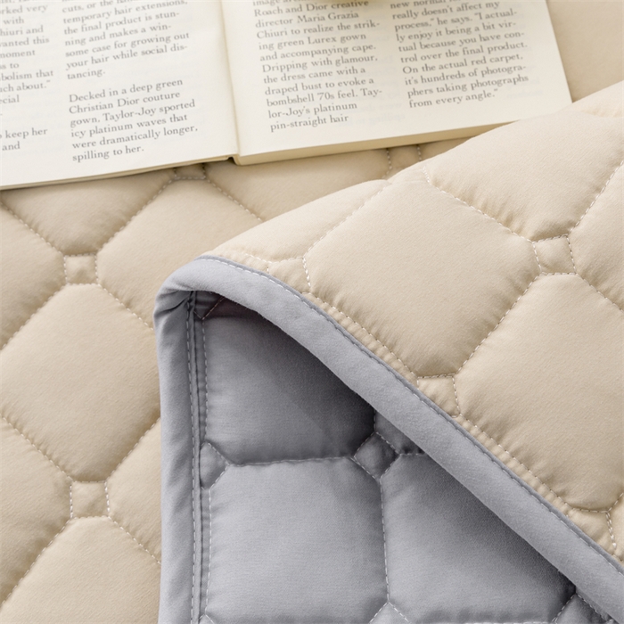 91家纺网 家纺一手货源 找家纺 拾小柒 2025新款A类原棉大豆纤维加厚床褥子床垫保护垫铺床款成人款-床护垫 咖 成人款