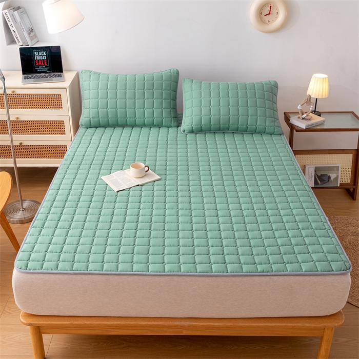 91家纺网 家纺一手货源 找家纺 （总）拾小柒 2025新款A类原棉大豆纤维加厚床褥子床垫保护垫铺床款成人款-床护垫