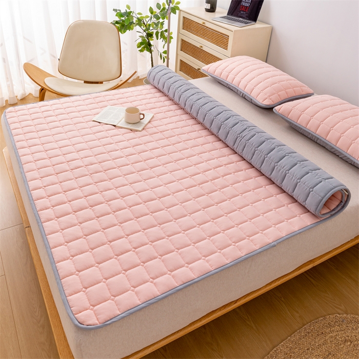 91家纺网 家纺一手货源 找家纺 （总）拾小柒 2025新款A类原棉大豆纤维加厚床褥子床垫保护垫铺床款成人款-床护垫