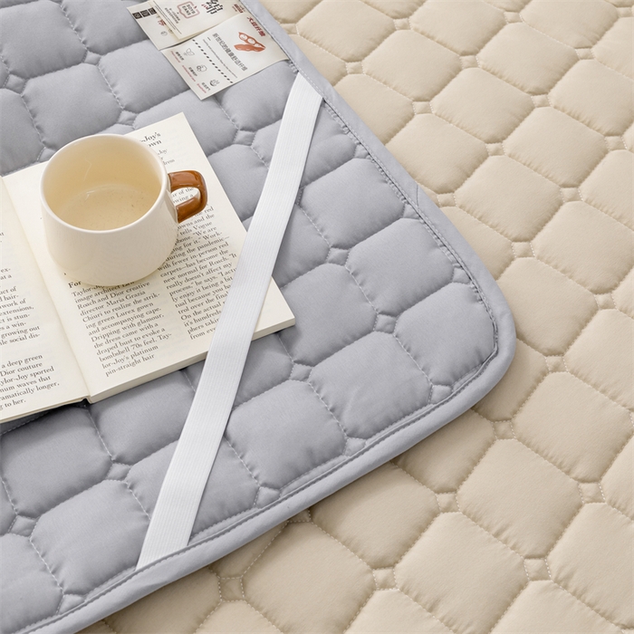 91家纺网 家纺一手货源 找家纺 拾小柒 2025新款A类原棉大豆纤维加厚床褥子床垫保护垫铺床款成人款-床护垫 咖 成人款