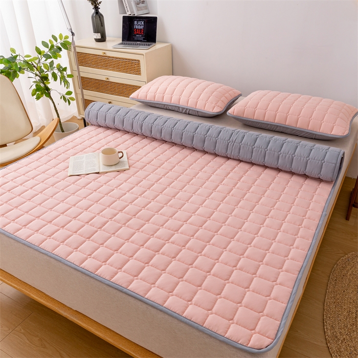 91家纺网 家纺一手货源 找家纺 （总）拾小柒 2025新款A类原棉大豆纤维加厚床褥子床垫保护垫铺床款成人款-床护垫