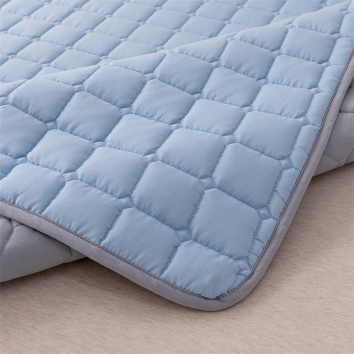 91家纺网 家纺一手货源 找家纺 拾小柒 2025新款A类原棉大豆纤维加厚床褥子床垫保护垫铺床款成人款-床护垫 蓝 成人款