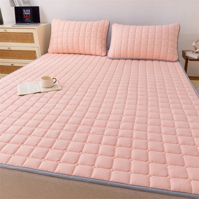 91家纺网 家纺一手货源 找家纺 （总）拾小柒 2025新款A类原棉大豆纤维加厚床褥子床垫保护垫铺床款成人款-床护垫