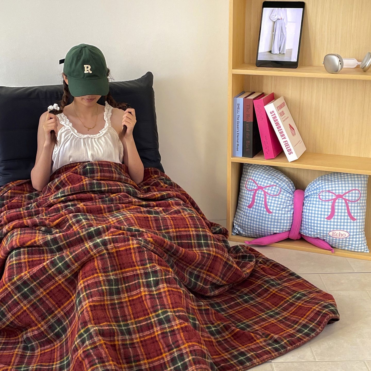 91家纺网 家纺一手货源 找家纺 十里居 2025新款双面绵羊绒多功能盖毯沙发毯户外毛毯 节日派对