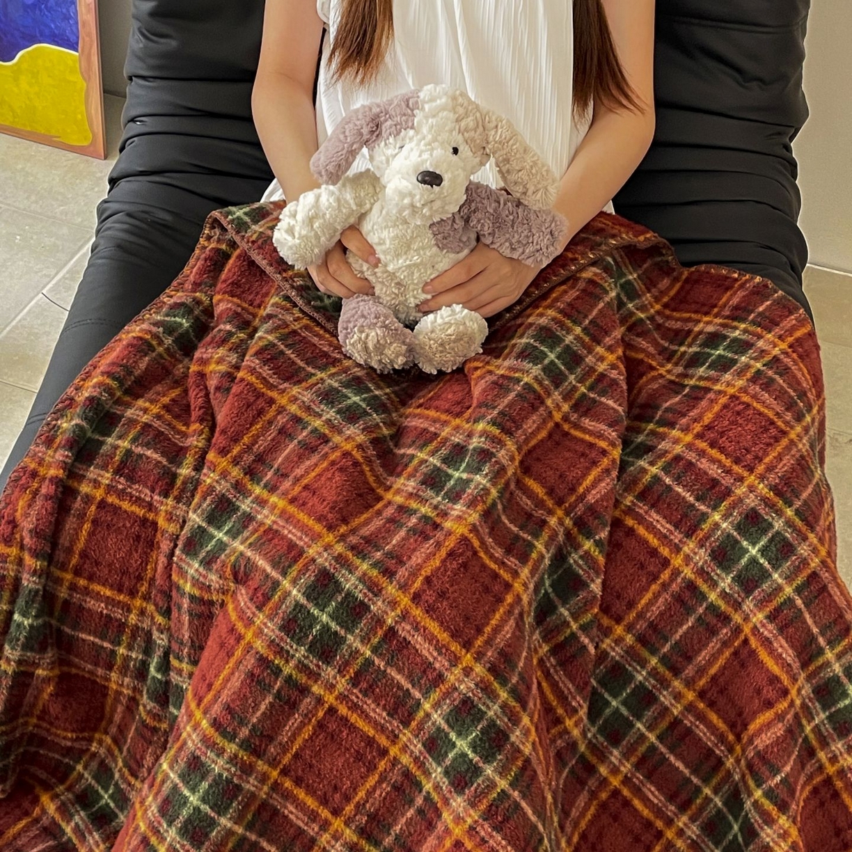 91家纺网 家纺一手货源 找家纺 十里居 2025新款双面绵羊绒多功能盖毯沙发毯户外毛毯 节日派对