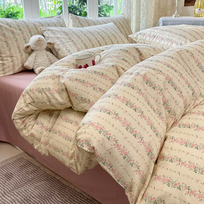 91家纺网 家纺一手货源 找家纺 （总）柠馨 2025秋冬新款全棉印花四件套