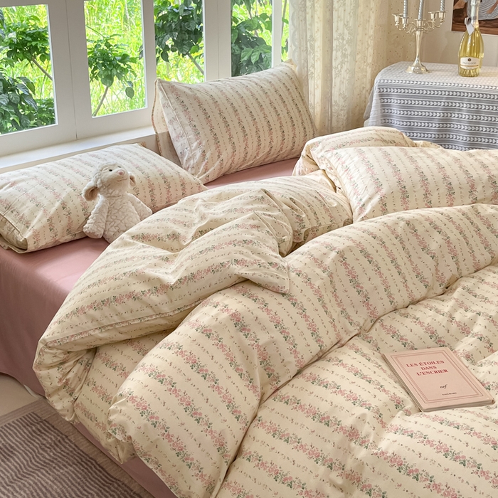 91家纺网 家纺一手货源 找家纺 （总）柠馨 2025秋冬新款全棉印花四件套